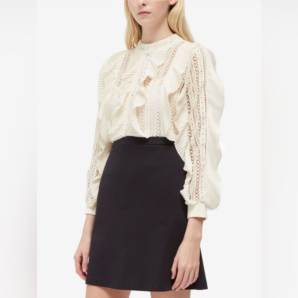 French Connection Patricia Lace Jersey Dress
